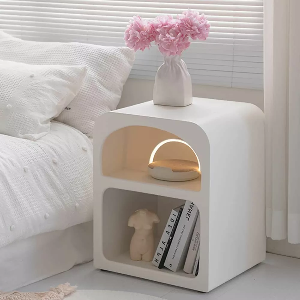 Discover the charm of this minimalist nightstand - a perfect addition to any modern home decor!